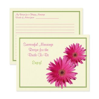 Recipe Card for a Successful Marriage postcard