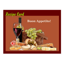 Recipe Card Gift Set - Buon Appetito Post Card