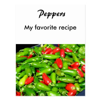 Recipe Card - Peppers