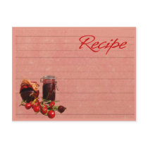 Recipe card postcard by camerashyphotos Recipe card postcard