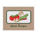 Recipe Card postcard
