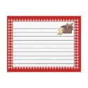 Recipe Card Red Border postcards by StarStock Recipe Card Red Border postcards