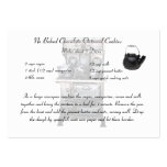 Recipe card smaller size business card