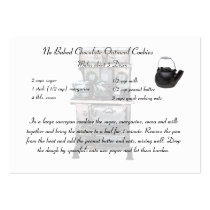 Recipe card smaller size business cards