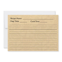RECIPE CARD - Swirled Suns invitations