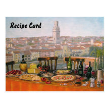Recipe Cards Italian Fine Art Post Cards