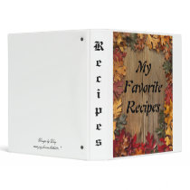Recipe Collection Vinyl Binder