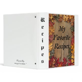 Recipe Collection binder