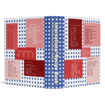 Recipe Conversion Red White & Blue binders