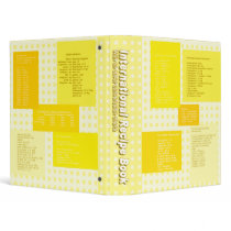 Recipe Conversion Yellow binders