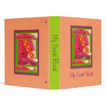 Recipe Cook Book Binder-Pink Tangerine Polka Dots