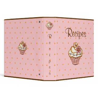 Recipe Dessert Cupcake Binder binder