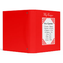 Recipe Equivalents Binder
