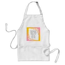 Recipe Equivalents Pastel Floral aprons