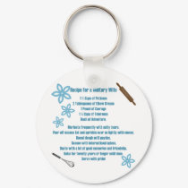 Recipe For A Military Wife keychains by onestopguardshop Recipe For A Military Wife keychains