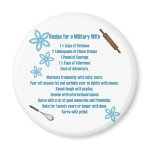 Recipe For A Military Wife Magnet