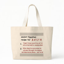 Recipe for ANGER Tote bags
