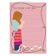 Recipe Note Card card