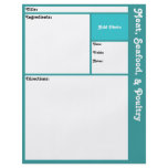 Recipe Page (Aqua) flyers