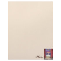 Recipe Page Autumn Pleasures Cat Letterhead Template