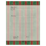 Recipe Page Family Christmas Cookbook Recipe flyers
