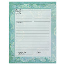 Recipe Page Family Heritage Cookbook Recipe Binder Full Color Flyer