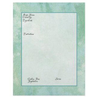 Recipe Page Family Heritage Cookbook Recipe Binder flyer