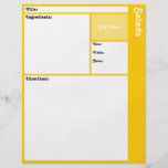 Recipe Page (Yellow) Personalized Flyer