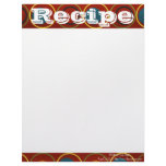 Recipe Paper- Chic Mod- Recipes Letterhead Design