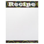 Recipe Paper- Chic Mod- Recipes Letterhead Template