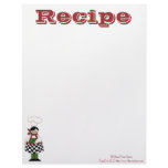 Recipe Paper- Kitchen Chef- Recipes Letterhead Design