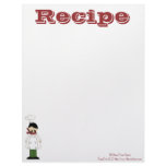 Recipe Paper- Kitchen Chef- Recipes Letterhead Design