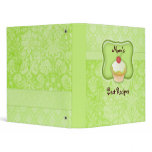 Recipe Photo Binder Green Cupcake