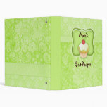 Recipe Photo Binder Green Cupcake