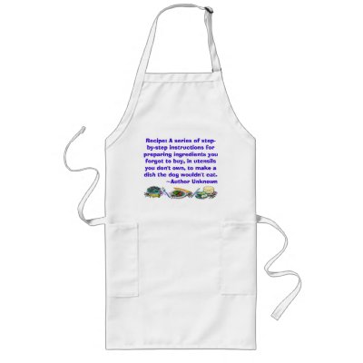 Recipe Quote Apron by coppernickle