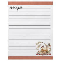 recipe sheet custom flyer