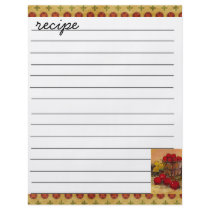recipe sheet flyer design