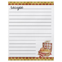recipe sheet custom flyer