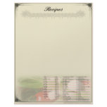 Recipe Unruled Letterhead w/ Conversions