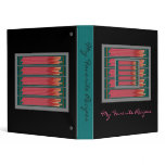 Recipes Binder-Amaranth Tango on Turquoise