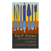 Recipes Culinary Chef Business Card Template