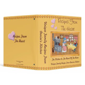 Recipes From The Heart 1.5 inch Recipe Binder binder