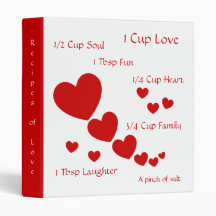 RecipesOfLove Vinyl Binders
