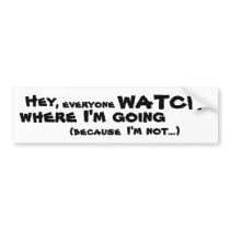 RECKLESS Driver Bumper Sticker bumper stickers