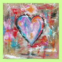 Reckless Heart Original Art Painting Poster posters