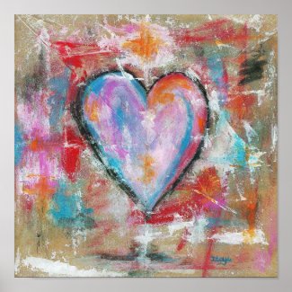 Reckless Heart Original Art Painting Poster