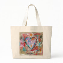 Reckless Heart Original Painting Tote Bags