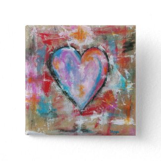 Reckless Heart Original Painting Pins