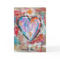 Reckless Heart Original Painting Greeting Card
