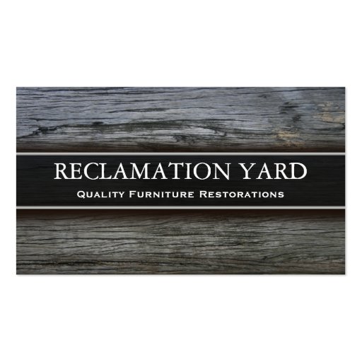 Reclamation / Salvage Yard Business Card (front side)